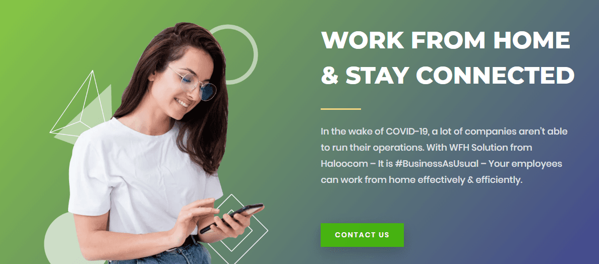 Work From Home Technology From Haloocom During COVID-19 Crisis